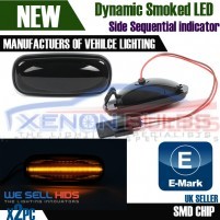 2x Landrover Discovery Defender LED Sequential Side INDICATOR Smoked A..
